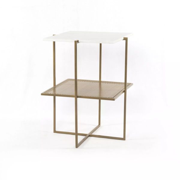 Product Image 3 for Olivia Nightstand Antique Brass from Four Hands