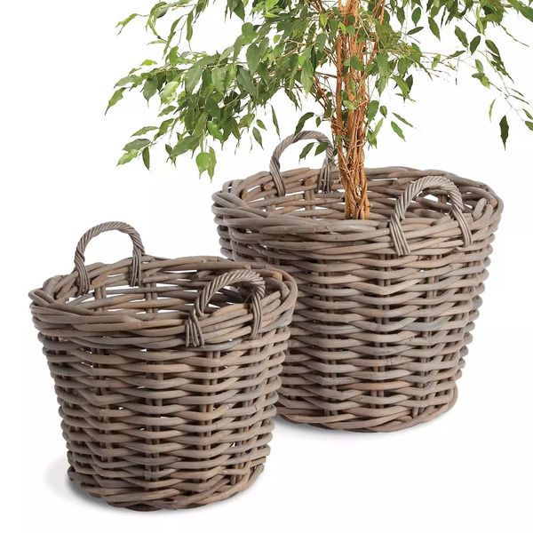 Normandy Tree Baskets, Set Of 2 image 1