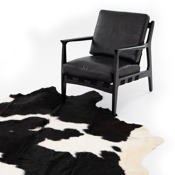 Black And White Cowhide Rug image 7