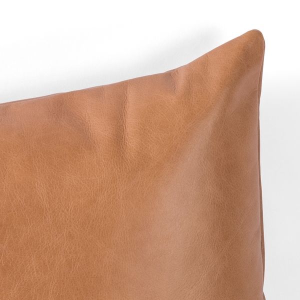 Leather & Linen Pillow image 2