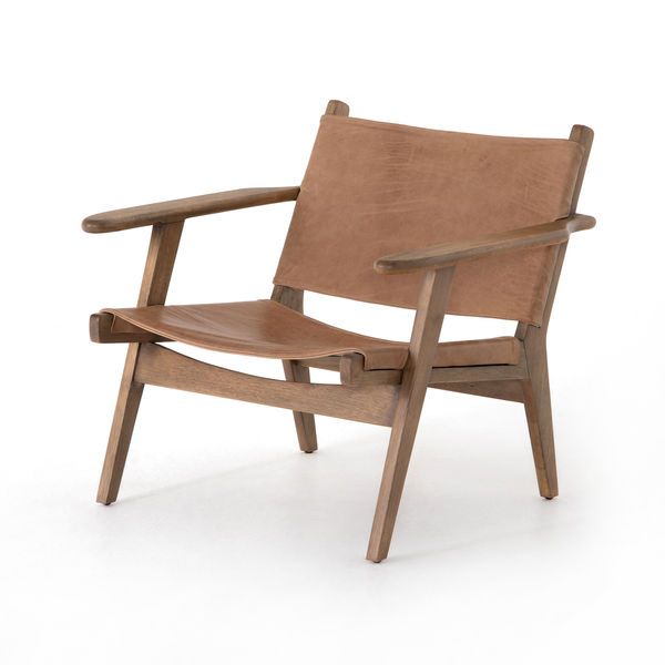 Rivers Leather Sling Chair - Winchester Beige image 1