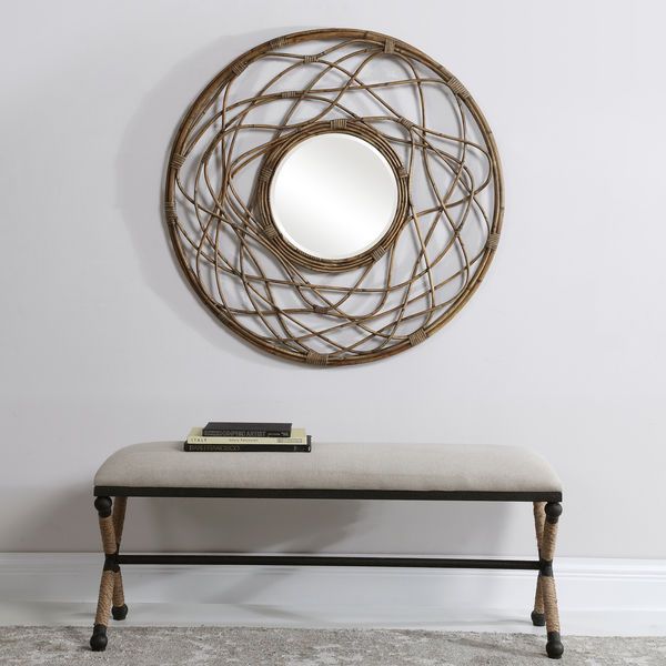 Product Image 2 for Uttermost Samudra Round Rattan Mirror from Uttermost