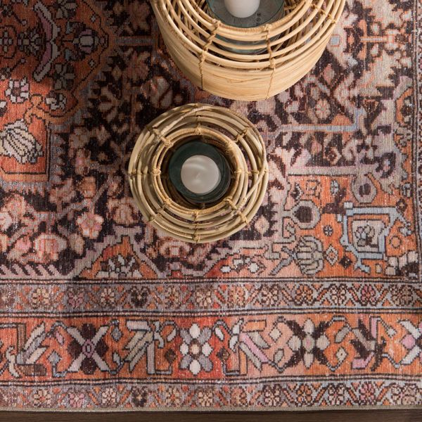 Product Image 6 for Chariot Indoor / Outdoor Medallion Orange / Dark Gray Area Rug from Jaipur 