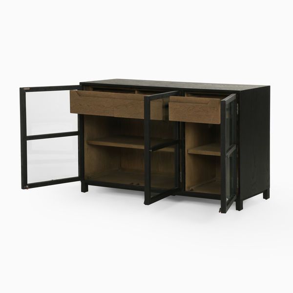 Product Image 5 for Millie Drifted Black Sideboard  from Four Hands