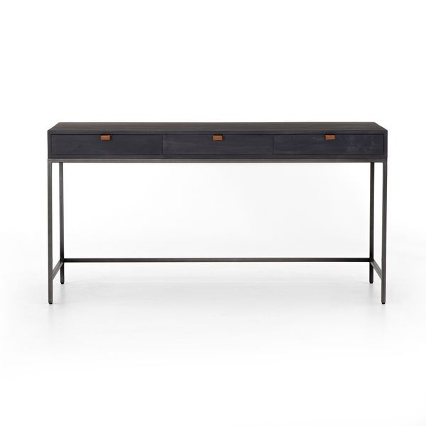 Product Image 5 for Trey Modular Writing Desk - Black Wash Poplar from Four Hands