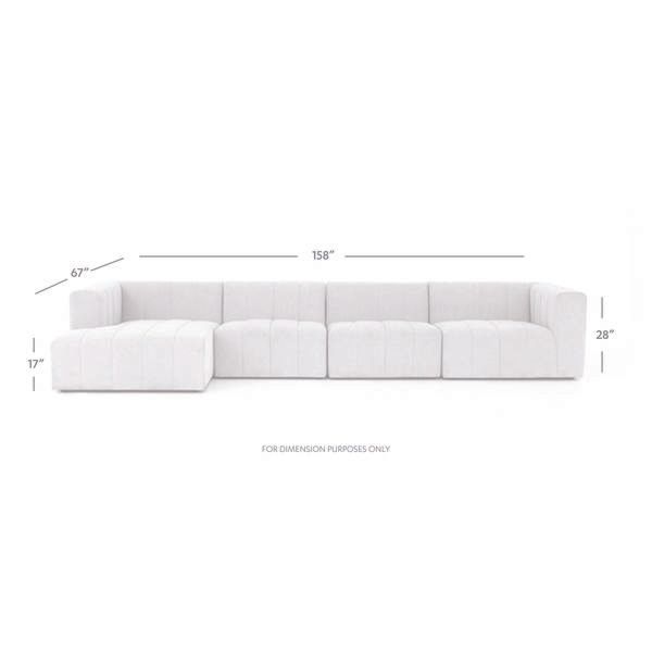 Langham Channeled 4 Pc Sectional Laf Ch image 3