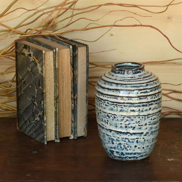 Toku Vase, Ceramic   Indigo image 2