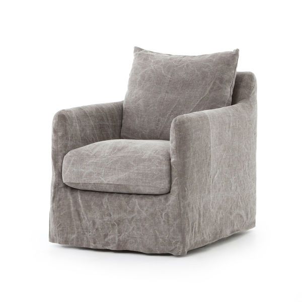 Product Image 4 for Banks Swivel Chair - Stonewash Heavy Jt Tp from Four Hands