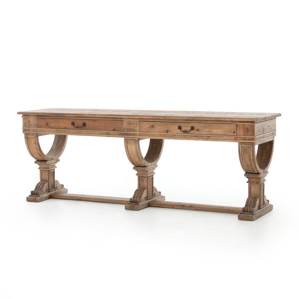 Sergio Console Table Bleached Pine image 1