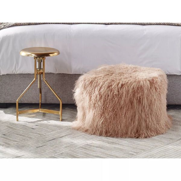 Product Image 6 for Lamb Fur Pouf from Moe's