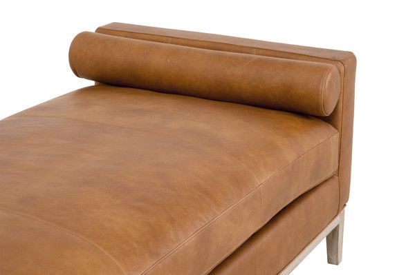 Product Image 5 for Keaton Whiskey Brown Oak & Leather Daybed from Essentials for Living