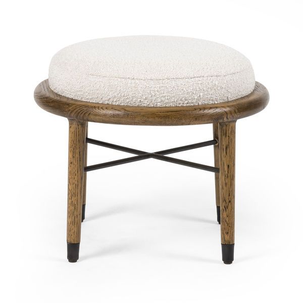 Product Image 2 for Petra Ottoman 21" Knoll Natural from Four Hands