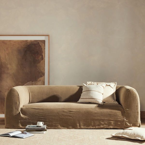 Ainsworth Modern Slipcover Sofa Broadway Canvas Scout & Nimble