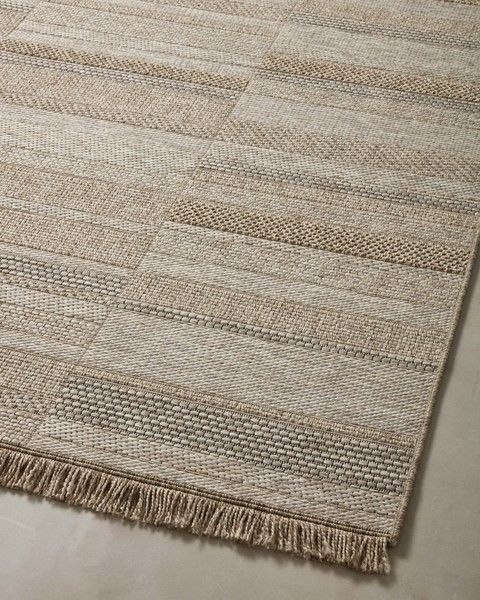 Dawn Organic Modern Natural Offset-Striped Fringe 7'8