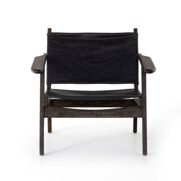 Product Image 4 for Rivers Leather Sling Chair - Sonoma Black from Four Hands