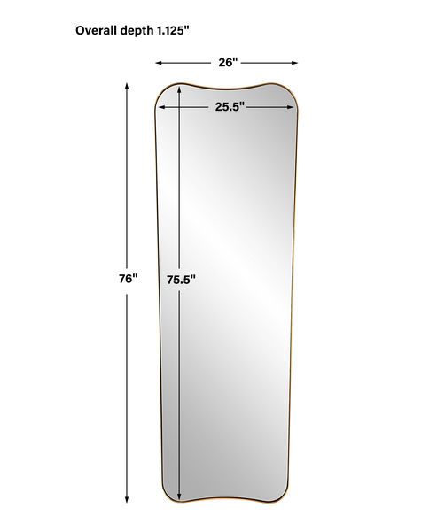Product Image 2 for Belvoir Large Antique Brass Mirror from Uttermost