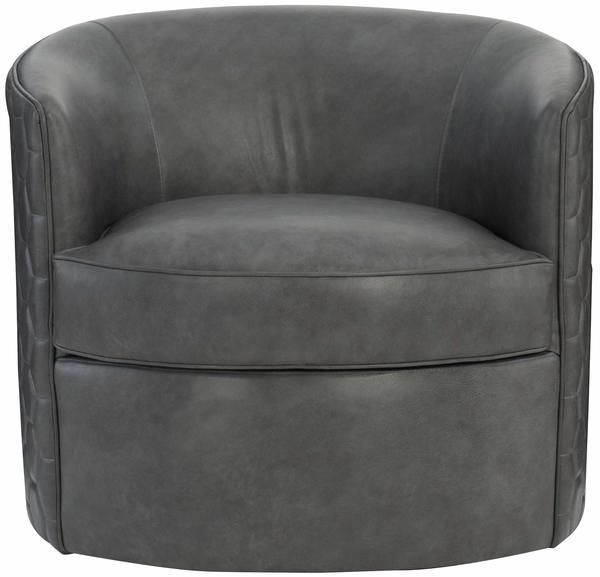 Corbin Leather Swivel Chair image 2