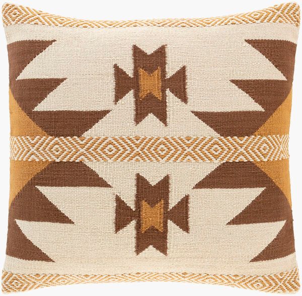 Product Image 1 for Andrea Cream / Brown Pillow from Surya