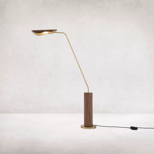 Product Image 2 for Astrid Floor Lamp Dark Brown Leather from Four Hands