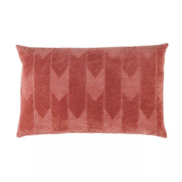 Product Image 3 for Bourdelle Chevron Pink Lumbar Pillow from Jaipur 