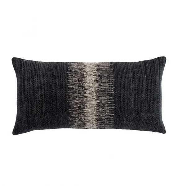 Product Image 2 for Aravalli Ombre Black/ Gray Down Throw Pillow 12x24 Inch from Jaipur 