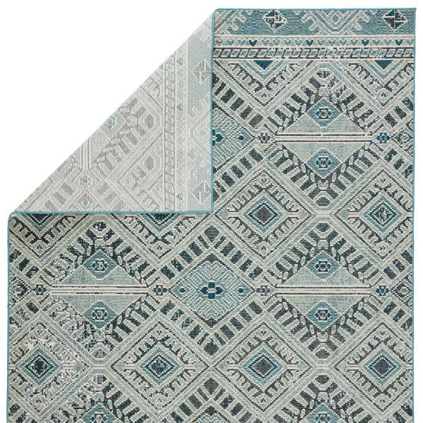 Product Image 10 for Nikki Chu By  Sax Indoor / Outdoor Tribal Blue / White Area Rug from Jaipur 