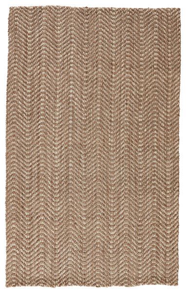 Product Image 1 for Alix Natural Chevron Taupe/ White Rug from Jaipur 
