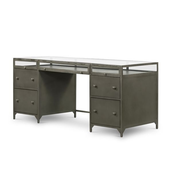 Product Image 5 for Shadow Box Executive Desk from Four Hands