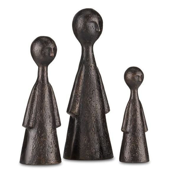 Product Image 2 for Ganav Bronze Figure, Set of 3 from Currey & Company