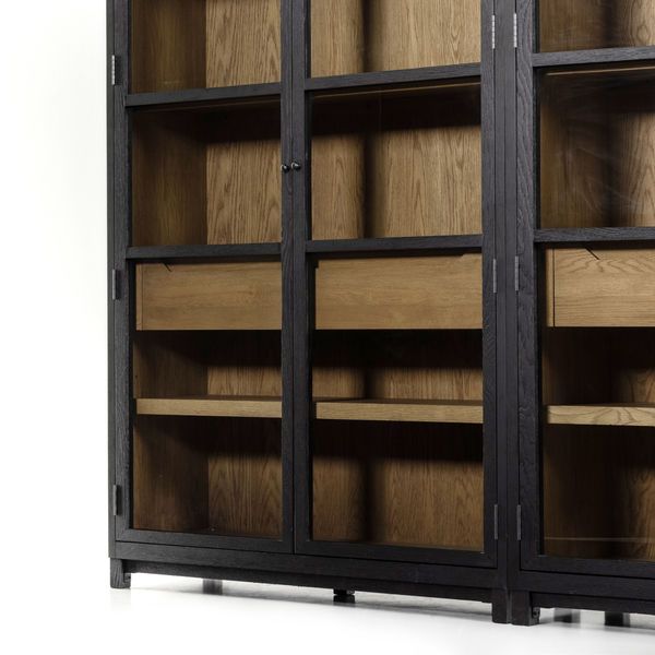 Product Image 3 for Millie Matte Black Wood Double Cabinet from Four Hands