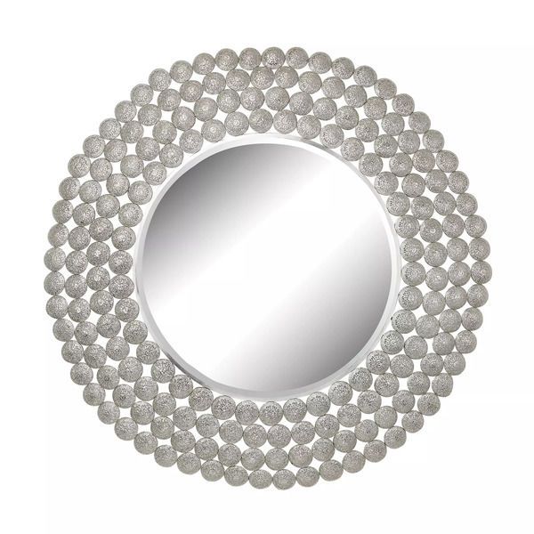 Product Image 1 for Pierced Metal Frame Disks Mirror from Elk Home