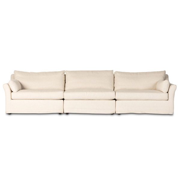 Product Image 4 for Delray 3 Piece Slipcover Sectional from Four Hands