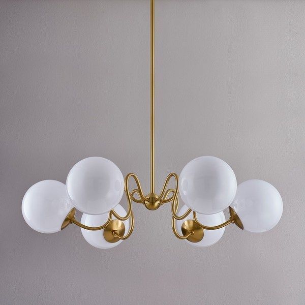 Product Image 4 for Havana Aged Brass 6-Light Chandelier from Mitzi