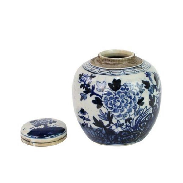 Blue & White Mini Jar Flower Blossom image 4