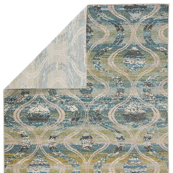 Product Image 1 for Nikki Chu By  Jive Indoor / Outdoor Trellis Blue / Green Area Rug from Jaipur 