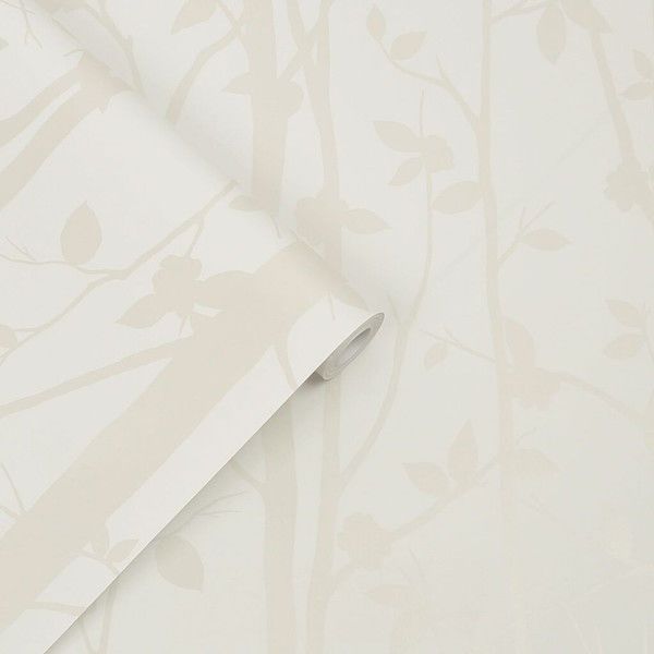 Product Image 1 for Laura Ashley Cottonwood Pearlescent White Botanicals & Branches Wallpaper from Graham & Brown