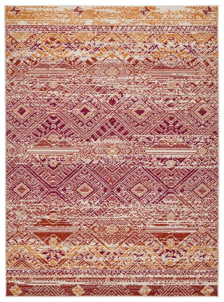 Product Image 3 for Nikki Chu By  Sax Indoor / Outdoor Tribal Pink / Orange Area Rug from Jaipur 