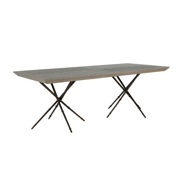 Product Image 9 for Davenport Grey Modern Rectangular Dining Table from Gabby