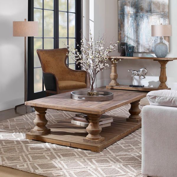 Uttermost Stratford Rustic Cocktail Table Scout & Nimble