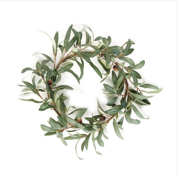 Product Image 2 for Faux Olive Wreath with Olives, 16" from Napa Home And Garden
