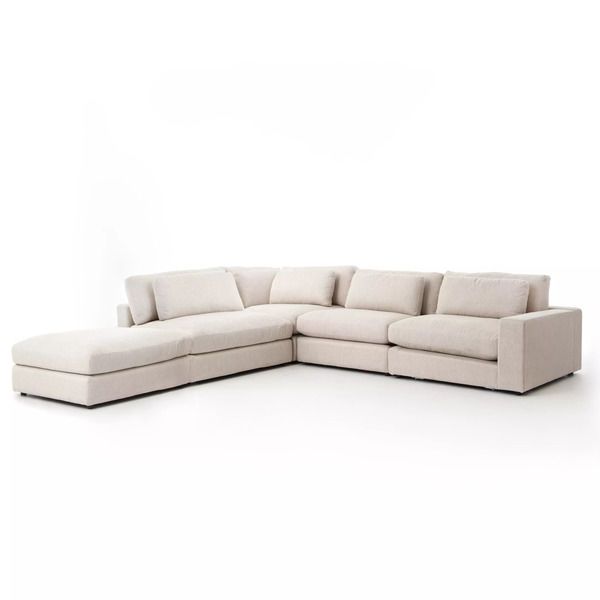 Product Image 3 for Bloor 4 Pc Raf Sectional W/ Ottoman Esse from Four Hands