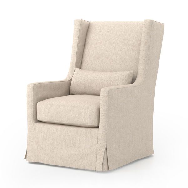 Product Image 2 for Swivel Wing Chair Jette Linen from Four Hands