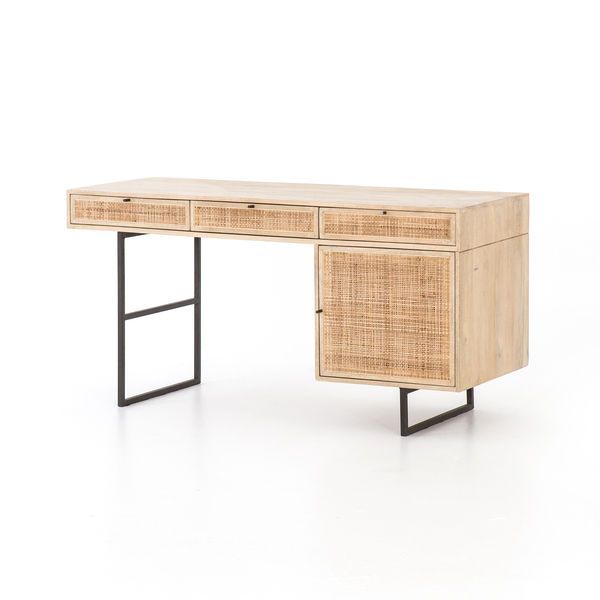 Product Image 1 for Carmel Cane Desk - Natural Mango from Four Hands