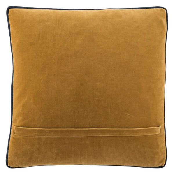 Product Image 2 for Bryn Solid Gold/ Navy Throw Pillow from Jaipur 