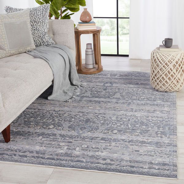 Product Image 3 for Evolet Oriental Gray/ Blue Rug from Jaipur 