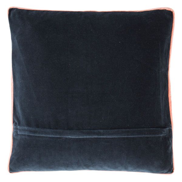 Product Image 3 for Bryn Solid Navy/ Pink Throw Pillow from Jaipur 