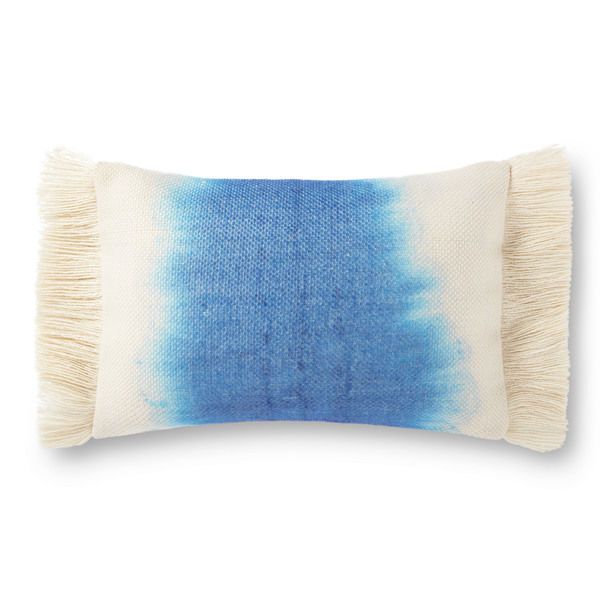 Cream / Blue Dyed Pillow image 2