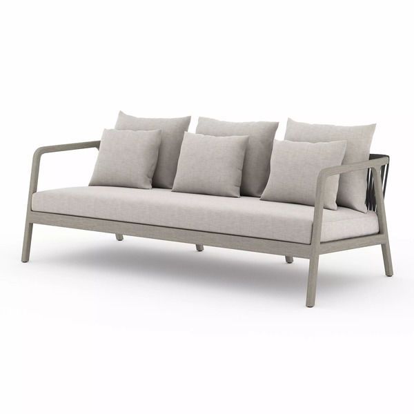 Product Image 2 for Numa Outdoor Sofa   Weathered Grey from Four Hands