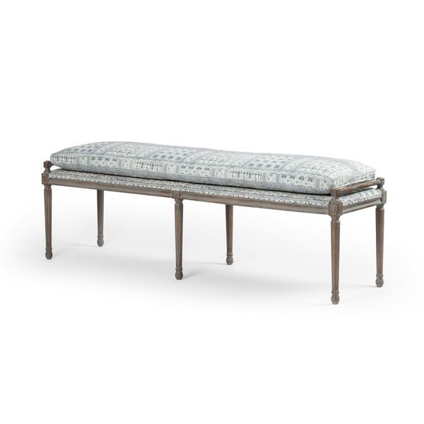 Product Image 5 for Lucille Dining Bench 67" Batik Indigo from Four Hands