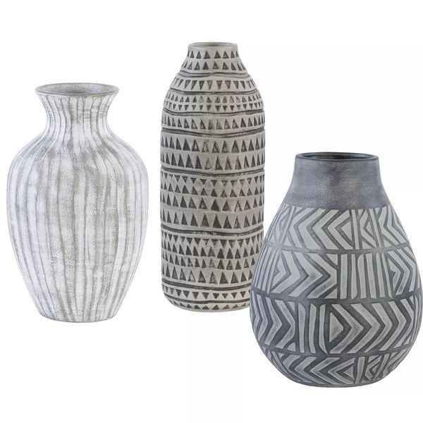 Uttermost Natchez Geometric Vases, S/3 image 1